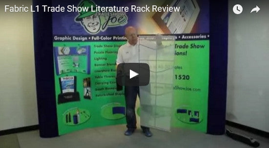 Fabric L1 Trade Show Literature Rack Video Review