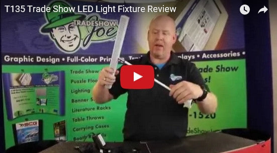 T135 Trade Show LED Light Video Review