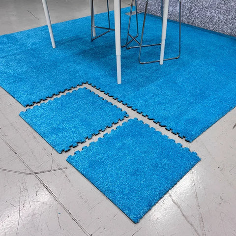 Eco-Friendly Interlocking Carpet Tiles – 28 oz. Trade Show Flooring