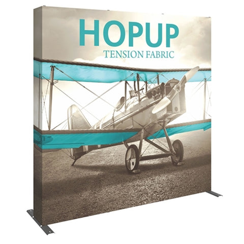 HopUp 8ft Tension Fabric Display - Straight with Endcaps