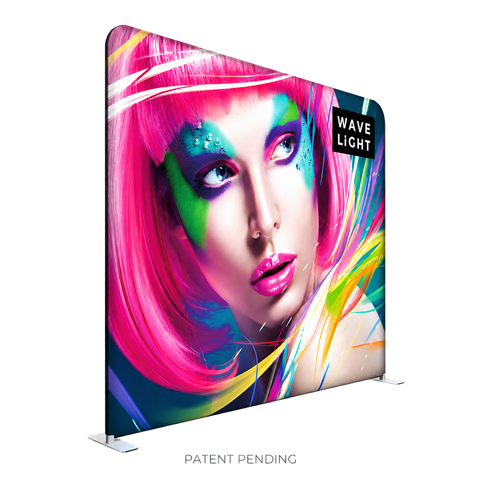 WaveLight 10ft straight LED backlit display with background removed