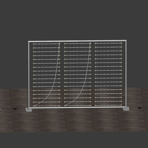 8′ Wave Tube Dynamic Flow-Motion® LED Trade Show Display — vendor product photo