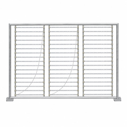 8ft Wave Tube LED frame and light strips on white