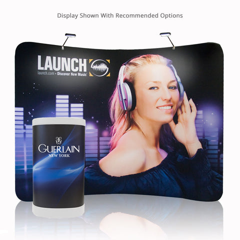10 ft. EZ Tube Display - Curve Single-Sided Graphic Package