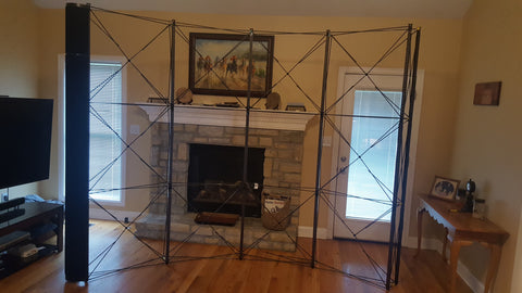 10' Full Fabric Skyline Mirage Pop-up Display with Podium Kit - Preowned