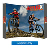 10 ft Fabric Pop Up Display - H Curved Graphic Package