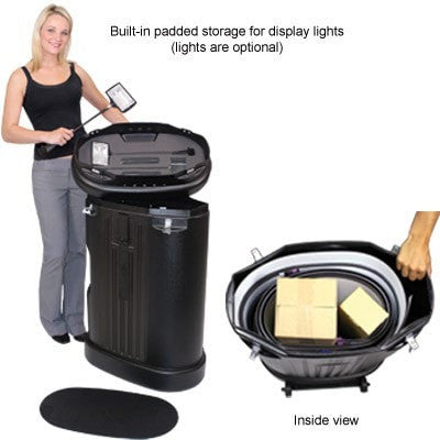 Coyote 6' Pop-up Display Case with Lights