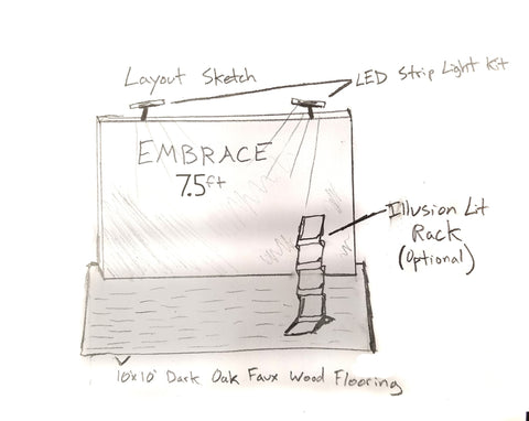 Embrace 8' Fabric Wall Display Starter Kit