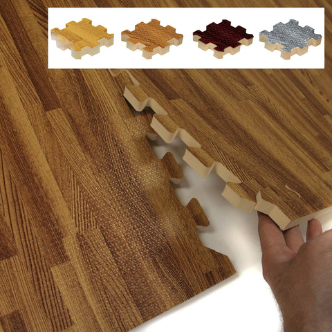 Faux Wood Interlocking Trade Show Flooring