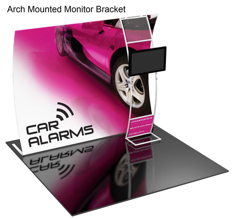 Formulate Display with Arched Monitor Mount