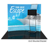 Formulate Display with Arched Monitor Bracket