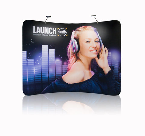 10 ft. EZ Tube Display - Curve Single-Sided Graphic Package