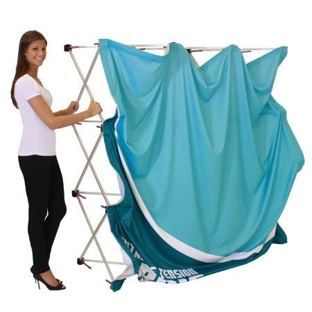 HopUp 8ft Trade Show Display Setting Up