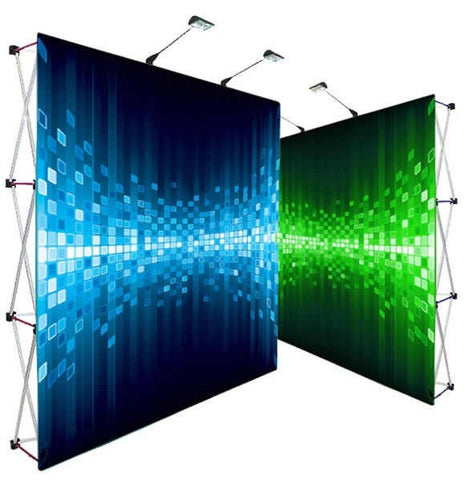 HopUp 8ft Trade Show Display with Graphics