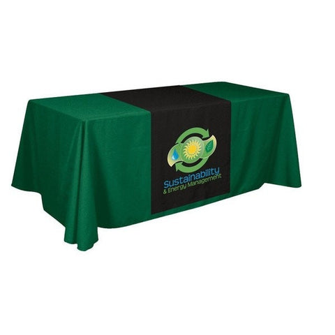 Trade Show XpressScan Table Runner Green Black