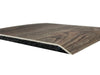 Beveled perimeter edge and cushioned foam backing of trade show flooring
