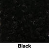 Black eco-friendly 28 oz. carpet tile color swatch — labeled