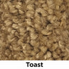 Toast eco-friendly 28 oz. carpet tile color swatch — labeled