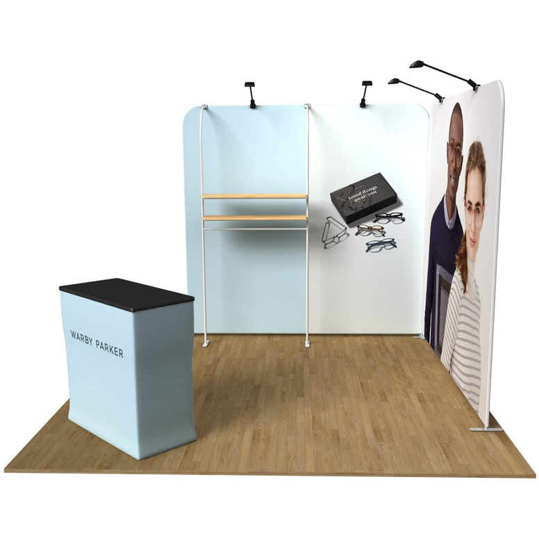 Corner 8×8 Ex Trade Show Booth Display Kit (L-Shape)