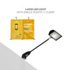 LED trade show display light kit with clip-on mounts