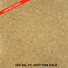 Beige plush interlocking carpet flooring color swatch