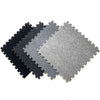 Plush interlocking carpet flooring tiles