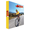 8 ft fabric pop-up display with endcaps, side view