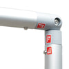 Fabric tube frame push-button connection detail