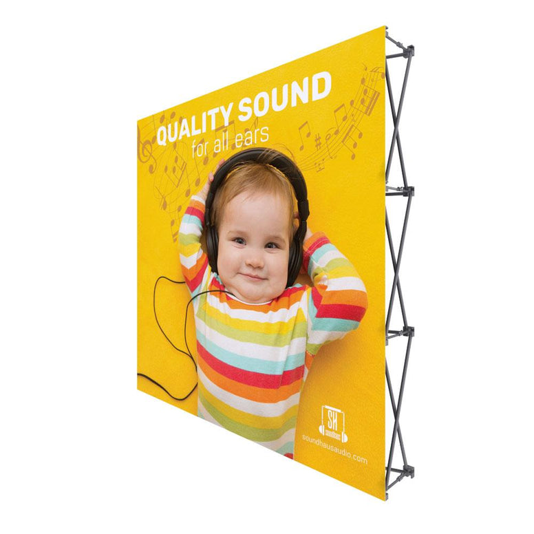 Custom Fabric Pop-Up Display Package – 8′ & 10′
