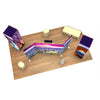 Wave Tube 10ft Tall Square Tower Display with Custom Fabric Graphic — vendor product photo 5