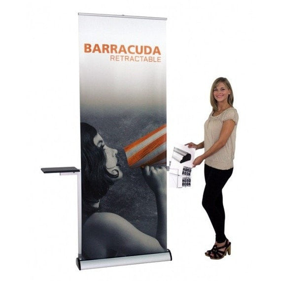 Barracuda Trade Show Banner Stand with Model