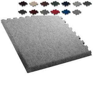 Interlocking Carpet Flooring Tiles With Beveled Edges
