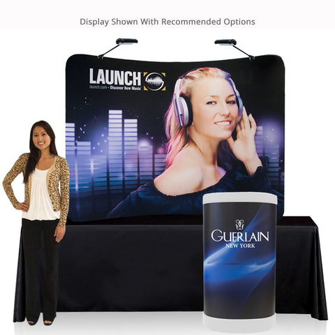 8 Ft. EZ Tube Display - Tabletop Curve Single-Sided Graphic Package
