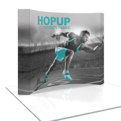 HopUp 8ft Curved Trade Show Display
