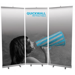 Quickwall Trade Show Retractable Banner Stand Front