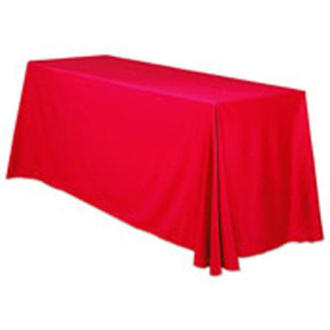 Trade Show Unprinted Table Throw Red