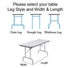 Contour Stretch Table Covers (Assorted) - 8ft