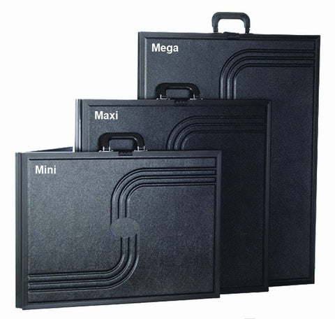 Small Voyager Briefcase Displays Folded